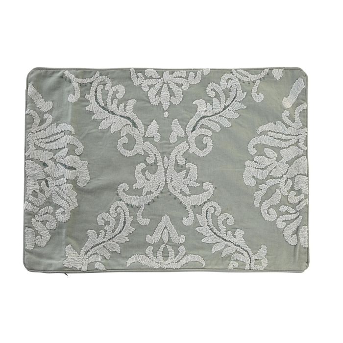 DKD Home Decor Funda Cojín Decorativa para Hogar Verde Menta 60x40 cm, Tejido Poliéster, con Cremallera, Lavado en Seco