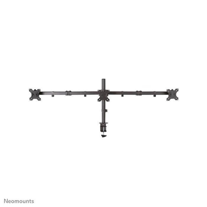 Neomounts Tilt/Turn/Rotate Triple Desk Mount (Clamp) For Three 10-27" Monitor Screens, Height Adjustable - Black 1 Neomounts Tilt/Turn/Rotate Triple Desk Mount (Clamp) For Three 10-27" Monitor Screens, Height Adjustable - Black 1