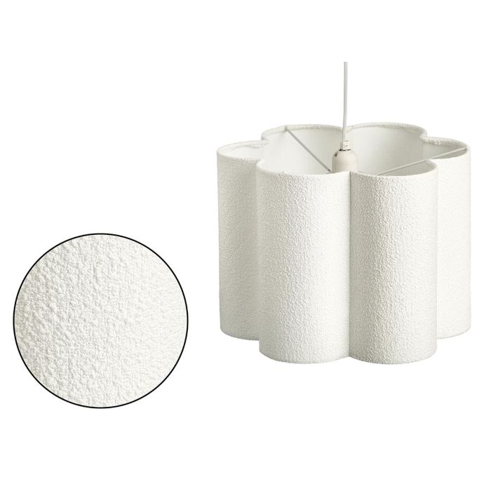 Lámpara Techo Rugoso Giftdecor Metal y Terciopelo Natural 35x25x35 cm (Set de 2)