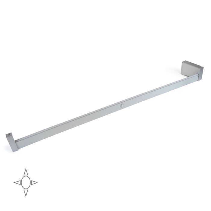 Emuca Barra para armario con luz LED Castor, batería extraible y sensor de movimiento, L1.158mm, Plástico y aluminio, Gris metalizado 0 Emuca Barra para armario con luz LED Castor, batería extraible y sensor de movimiento, L1.158mm, Plástico y aluminio, Gris metalizado 0