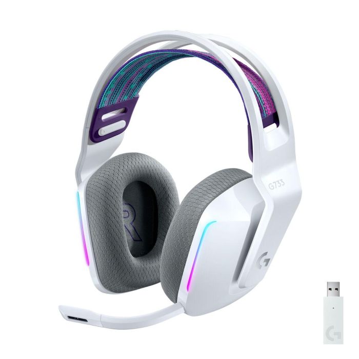 Logitech Auricular con Micrófono G733 LIGHTSPEED Inalámbrico, 29h Batería, RGB LIGHTSYNC