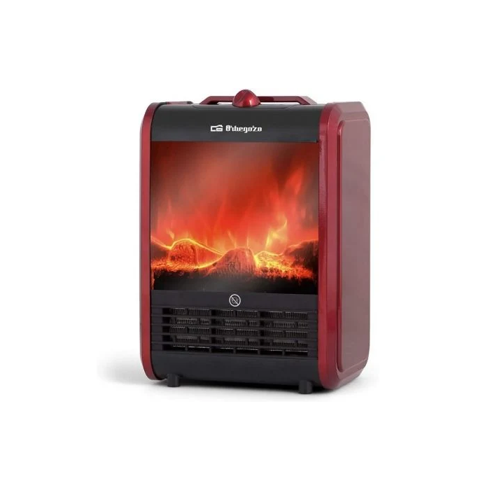 Orbegozo Chimenea Eléctrica CM 9015 2 Niveles de Potencia 750W-1500W Calefacción Hogar Decoración