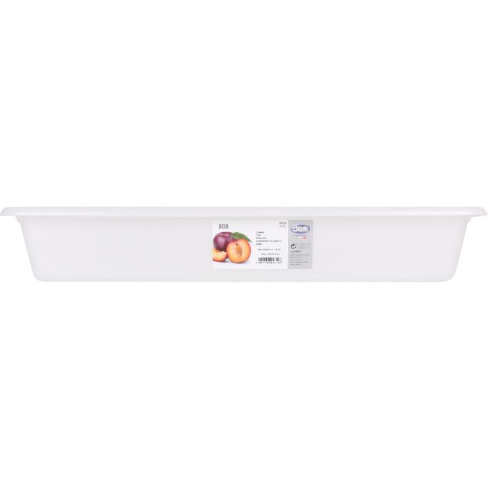 Dem Cubeta Blanca 50 cm x 34 cm x 8 cm / 8.6 L "Bob" (12 Unidades)