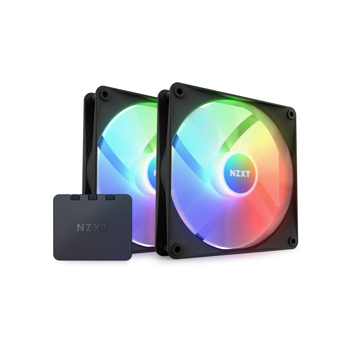 NZXT F140 RGB Core Carcasa del ordenador Ventilador 14 cm Negro 2 pieza(s)