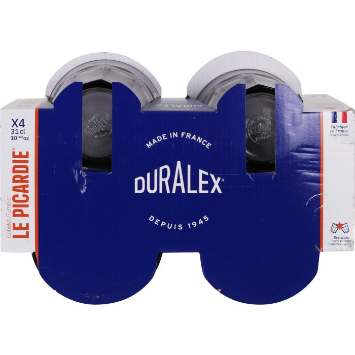 Duralex Set de 4 Vasos Picardie 31 cl Gris (12 Cajas) 3