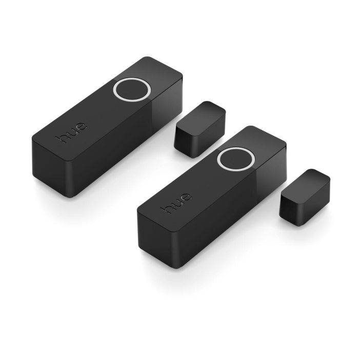 Philips Hue PHI1701429819288 Sensores de Contacto Seguros x2 Negros - Fácil Instalación y Control por App 1