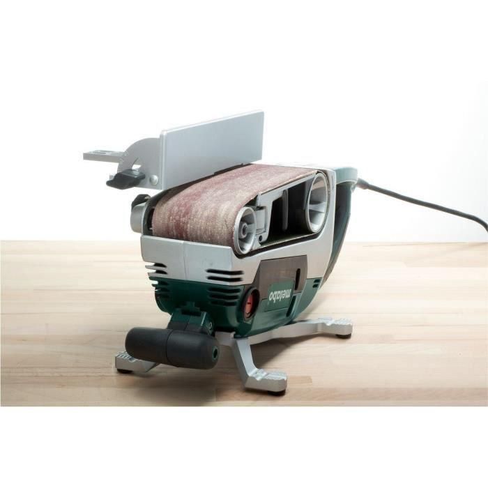 Metabo BAE 75 Lijadora de banda 1010W 12 Nm con base de máquina, bolsa para polvo y mango adicional 4 Metabo BAE 75 Lijadora de banda 1010W 12 Nm con base de máquina, bolsa para polvo y mango adicional 4