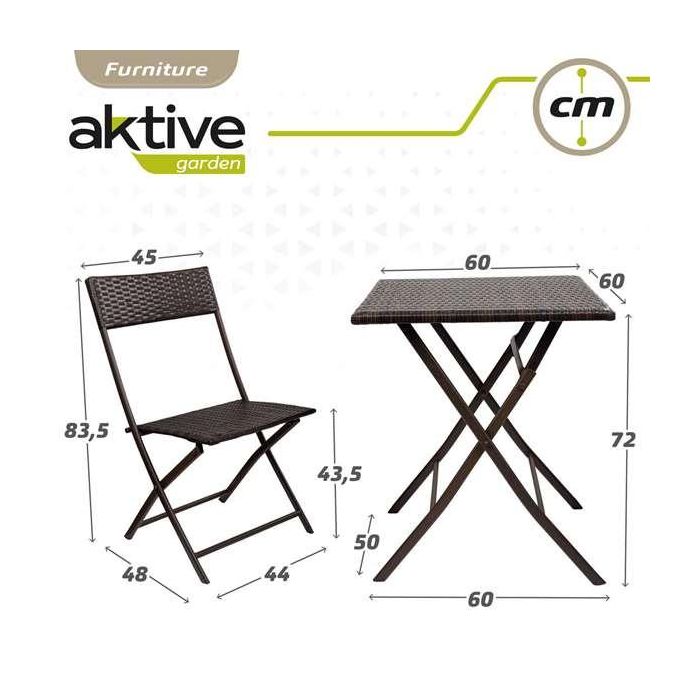 Conjunto de Mesa con 2 Sillas Aktive 3