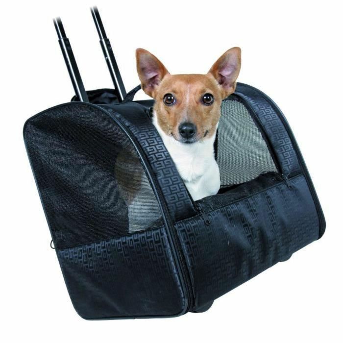 Trixie Bolsa con ruedas Elegance para perros y gatos, 45x41x31 cm, negro 1