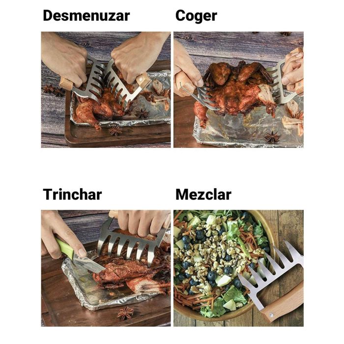 Set de 2 desmenuzadores de carne para BBQ, Algon BBQ (12 Cajas) 3 Set de 2 desmenuzadores de carne para BBQ, Algon BBQ (12 Cajas) 3
