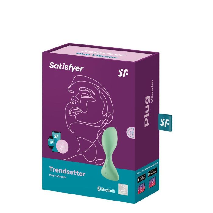 Plug Anal Satisfyer Trendsetter Light Verde 1 Plug Anal Satisfyer Trendsetter Light Verde 1