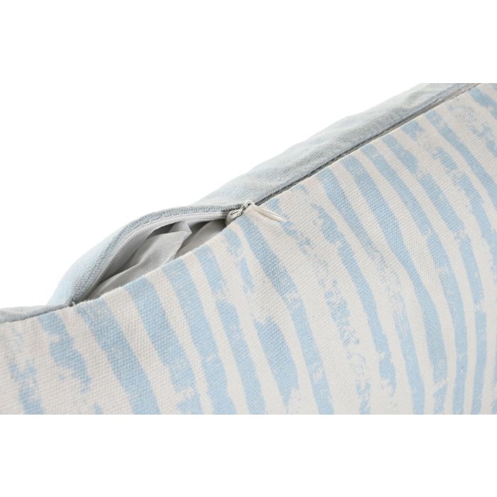 DKD Home Decor Cojín Decorativo Mediterráneo Azul Blanco de Poliéster con Rayas | Colección Sea Breeze, Medidas 50x30x15 cm 3 DKD Home Decor Cojín Decorativo Mediterráneo Azul Blanco de Poliéster con Rayas | Colección Sea Breeze, Medidas 50x30x15 cm 3