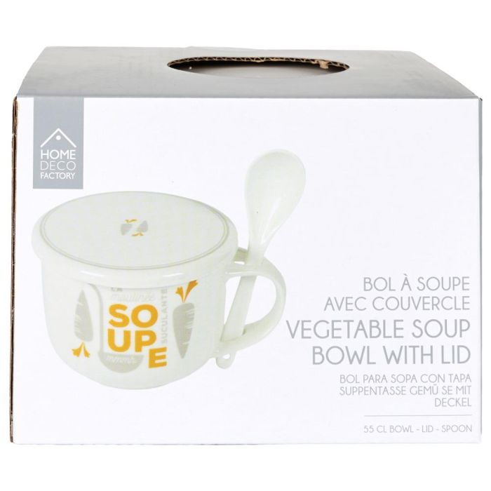 Taza Sopa 550 Ml Con T Y Cuchara Home Deco Factory 3