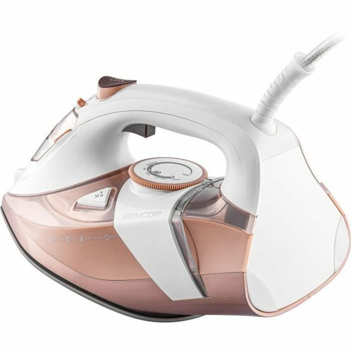 Plancha de vapor - SENCOR - SSI 8300RS - 3200 W - 350 ml - 45 g/min - Blanco / Rosa 1