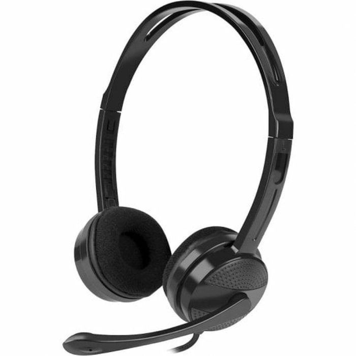 Auriculares con Micrófono Natec Canary Negro