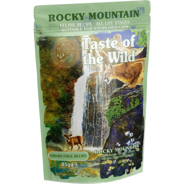 Taste of the Wild Feline Sterilised Rocky Chunks In Gravy Pouch 12x85 gr