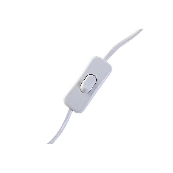 DKD Home Decor Lámpara Sobremesa Estilo Indio Marrón Blanco 12 x 41 x 33 cm 3