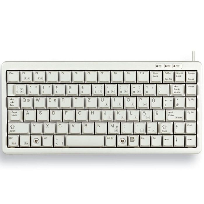 Cherry G84 - 4100 Teclado USB Blanco Compacto Ultraplano para PC y Portátiles Cherry G84 - 4100 Teclado USB Blanco Compacto Ultraplano para PC y Portátiles