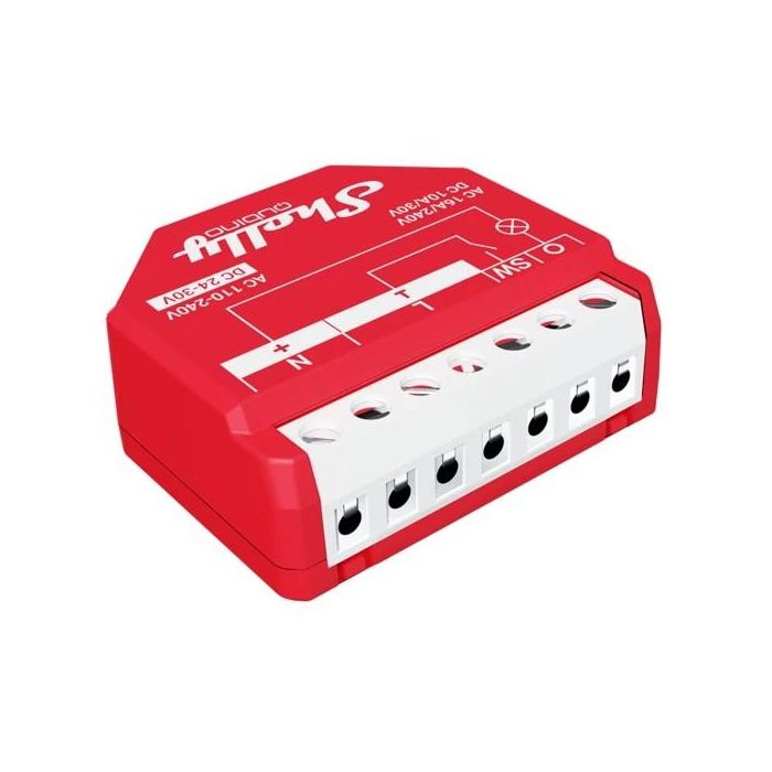 Shelly Wave 1PM Interruptor inteligente 16A 1 Canal Z-Wave para Empotrar con Medición de Energía 110-240V