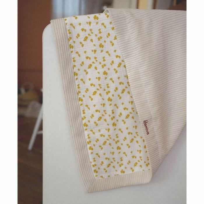 Domiva Manta de bebé reversible estilo safari Beige 75x100 cm 2