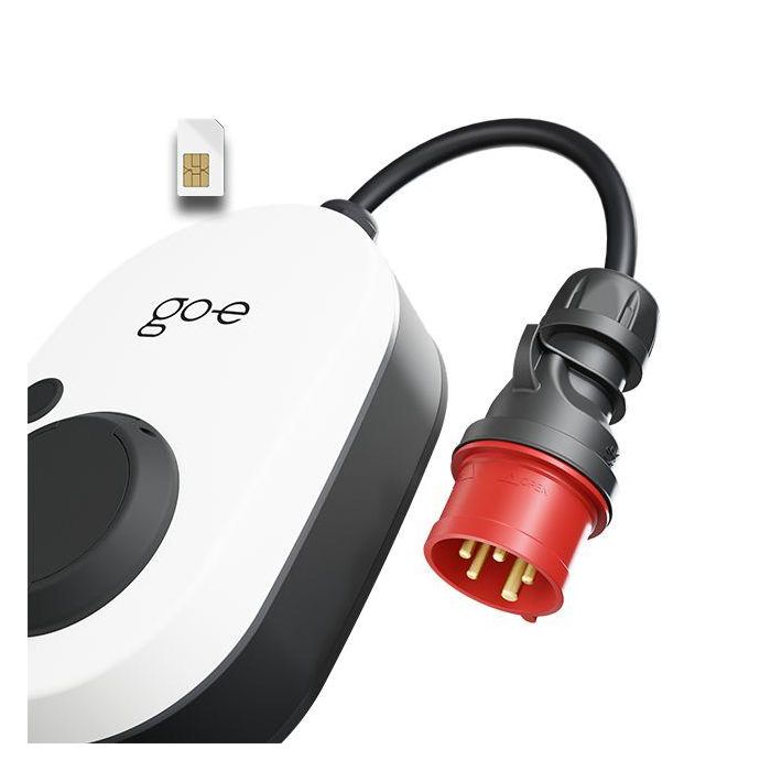 go-eCharger Gemini flex 2.0, 11 kW (16A 3 fases) Estación de Carga Móvil, 4G/LTE, Wi-Fi, eSIM 2