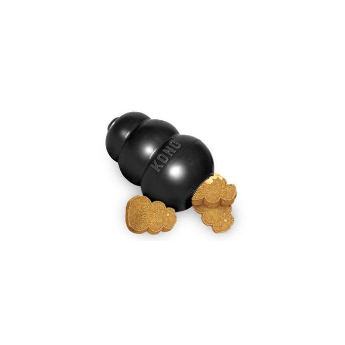 Kong Juguete para Perros Negro Extreme L Caucho Resistente Juguete para Masticadores Fuertes 1