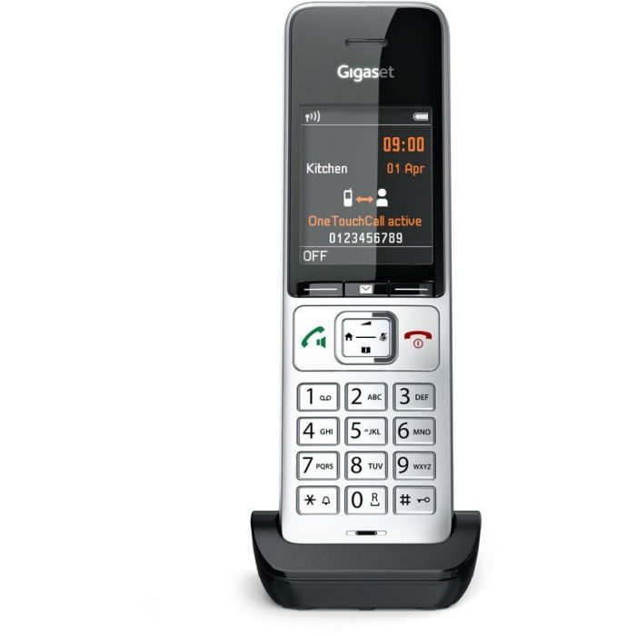 Gigaset COMFORT 500HX Teléfono Inalámbrico DECT/Analógico con Altavoz, Pantalla a Color de 2.2" y Agenda para 200 Contactos, Negro/Plata 12 Gigaset COMFORT 500HX Teléfono Inalámbrico DECT/Analógico con Altavoz, Pantalla a Color de 2.2" y Agenda para 200 Contactos, Negro/Plata 12
