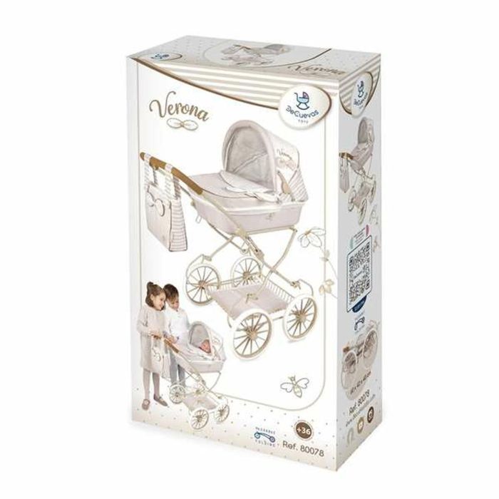 Coche de muñeca plegable para muñecas de hasta 48 cm verona 42x80x81 cm 1 Coche de muñeca plegable para muñecas de hasta 48 cm verona 42x80x81 cm 1