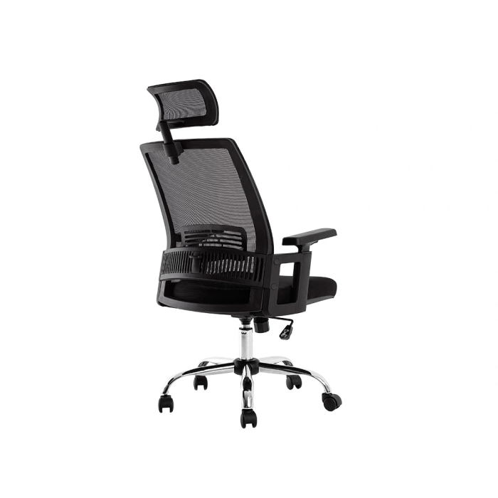 Q-connect Silla de Dirección Ergonómica con Respaldo Alto y Reposacabezas Ajustable, Base Metálica, Color Negro 9 Q-connect Silla de Dirección Ergonómica con Respaldo Alto y Reposacabezas Ajustable, Base Metálica, Color Negro 9