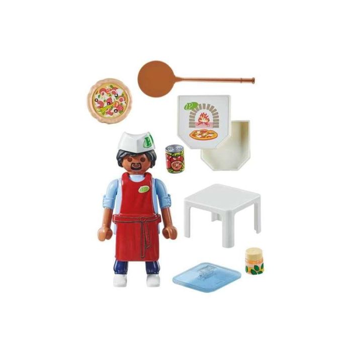 Playmobil Figura Pizzero Special Plus Juguete para Niños a Partir de 4 Años de Plástico