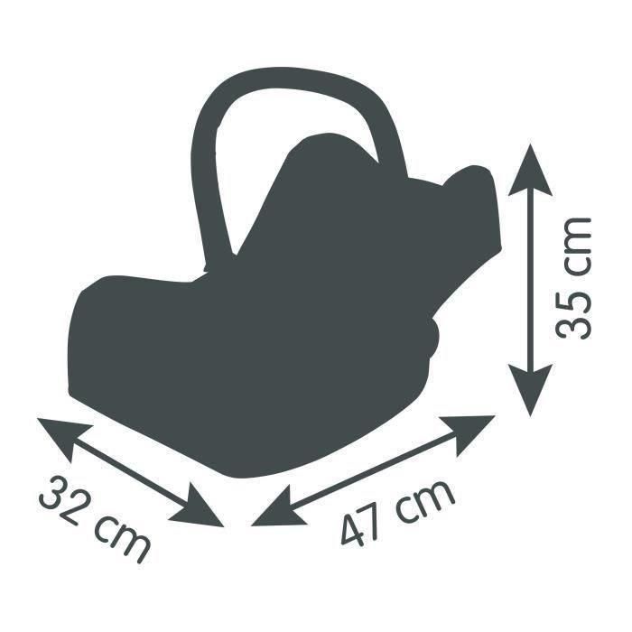 Smoby SMO3032162402412 - Asiento Maxi-Cosi Rosa para Muñecas - Edad Recomendada 3 Años 3