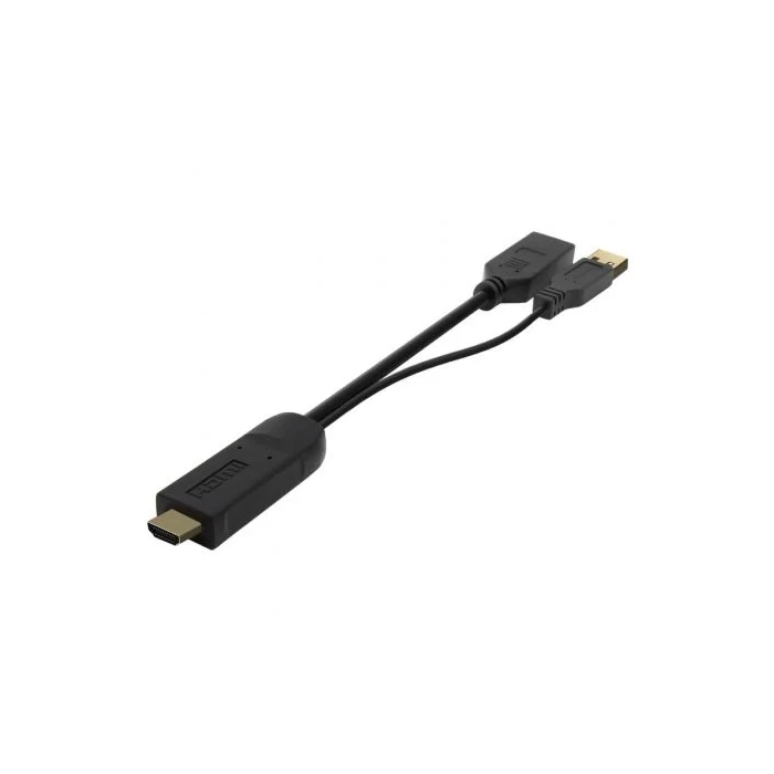 AISENS - CONVERSOR ACTIVO HDMI 2.0 + USB ALIM. A DISPLAYPORT V1.2, HDMI/M-USB/M-DP/H, NEGRO, 10CM 2