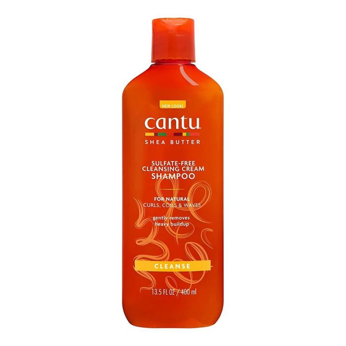 Cantu FOR NATURAL HAIR Cleansing Cream Champú Rizos, Brillo, Anticaída, Sin Sulfatos ni Siliconas 400ml
