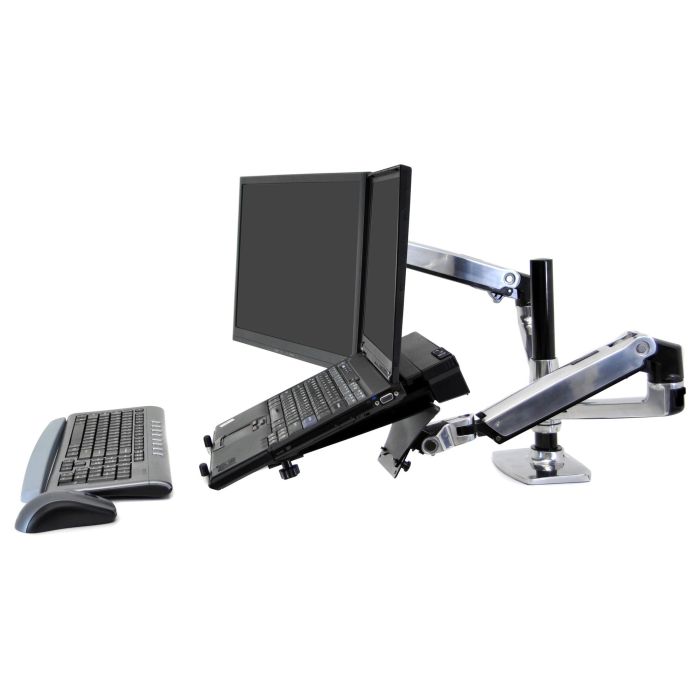 Ergotron Brazo Doble LX Redesign para Pantallas, 18.1kg, 24", Ajuste de Altura, Plata Ergotron Brazo Doble LX Redesign para Pantallas, 18.1kg, 24", Ajuste de Altura, Plata