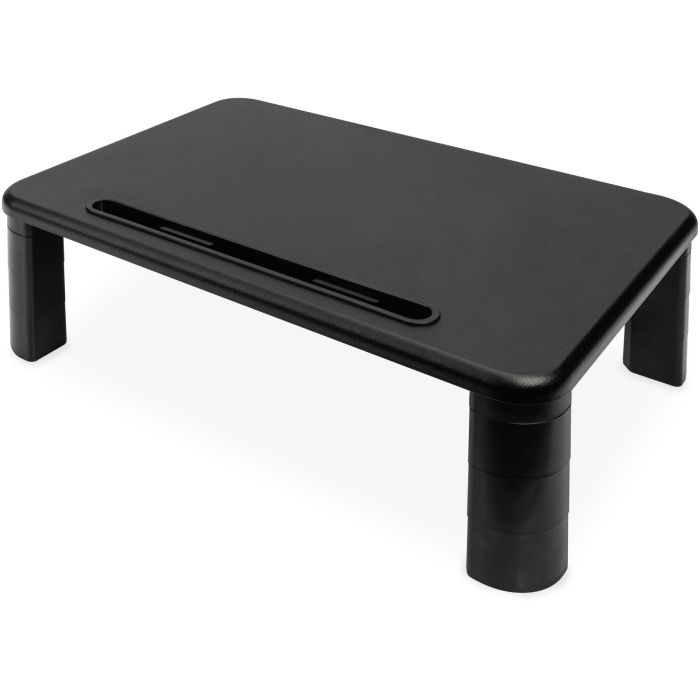 Digitus Elevación Ergonómica de Monitor/Soporte Portátil, Ajustable en Altura, Capacidad 10kg, Negro