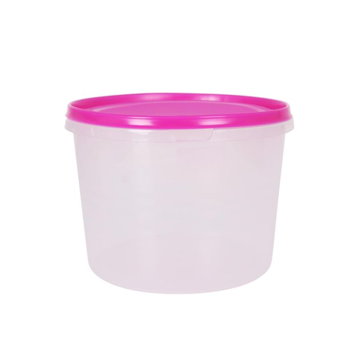 Inde Fiambrera Redonda 2.75L 19x19x14.5 cm (12 Unidades)