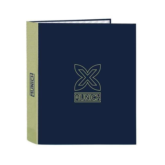 Carpeta de anillas Munich North Azul marino A4 27 x 33 x 6 cm