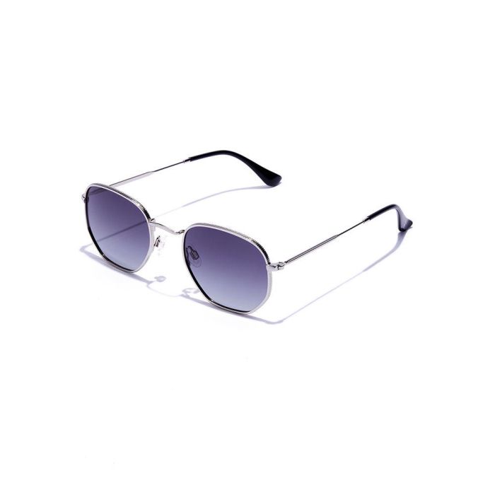 Hawkers SIXGON DRIVE Gafas de Sol Polarizadas Silver Grey Unisex UV400 Metal Negro Gris 1