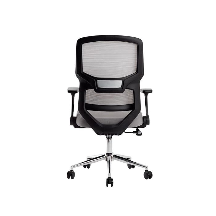 Silla Q-Connect Oficina Lucca Malla Base Metalica Alt Max 1090 Anc 700 Prof 650 Ruedas Premium Color Negro Gris 6