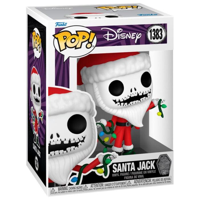 Figura POP Disney Pesadilla Antes de Navidad 30th Anniversary Santa Jack 1