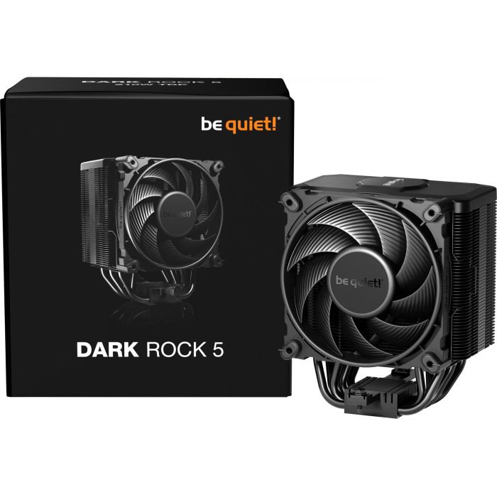 be quiet! DARK ROCK 5 Refrigerador de Aire Procesador 12cm Negro, 210W TDP, Sockets LGA 1700, 1851, AM5. Rodamiento FDB. 5 be quiet! DARK ROCK 5 Refrigerador de Aire Procesador 12cm Negro, 210W TDP, Sockets LGA 1700, 1851, AM5. Rodamiento FDB. 5