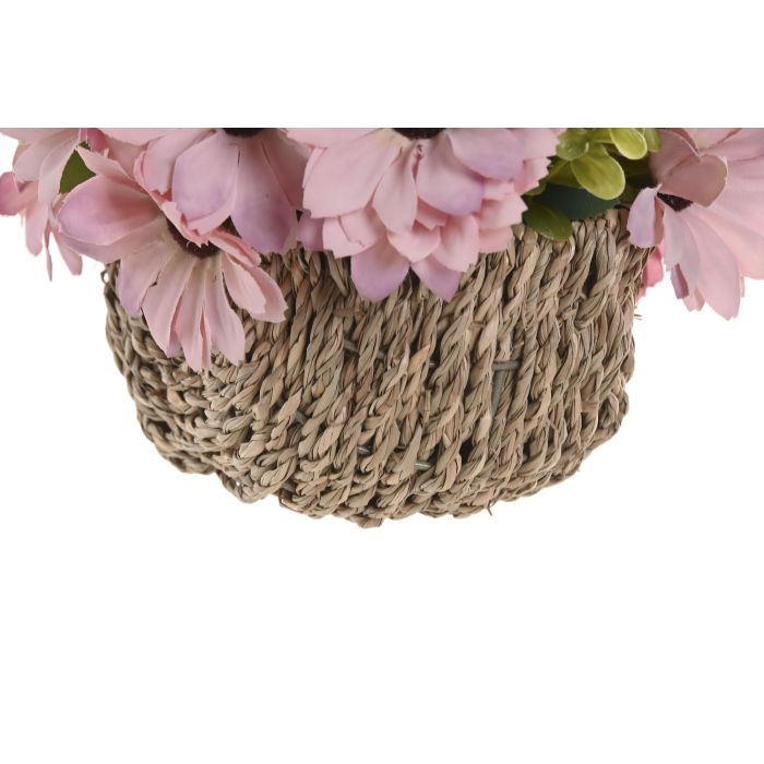 Planta Cottage DKD Home Decor Amarillo Rosa 18 x 19 x 22 cm (3 Unidades) 2