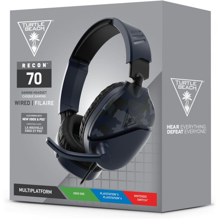 Turtle Beach Recon 70 Camo Blau Over-Ear Stereo Gaming-Headset 13 Turtle Beach Recon 70 Camo Blau Over-Ear Stereo Gaming-Headset 13