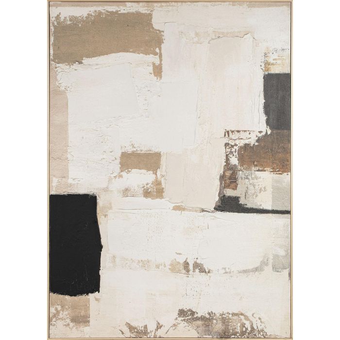 DKD Home Decor Cuadro Urban Abstracto de Lienzo y Pino Blanco Beige 180x130 cm DKD Home Decor Cuadro Urban Abstracto de Lienzo y Pino Blanco Beige 180x130 cm