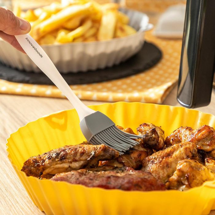 Cestas de Silicona con Pincel para Freidoras de Aire Mollicon InnovaGoods 2 Unidades 8