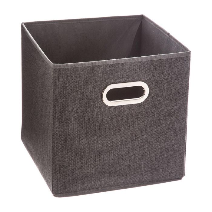 5Five Caja organizadora para estantería gris oscuro 31x31x31 cm
