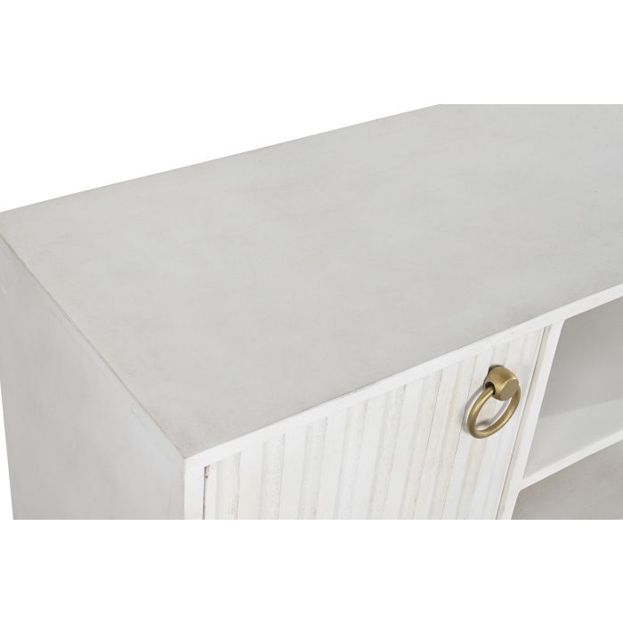 Mueble de TV DKD Home Decor Dorado Metal Blanco Madera de mango 120 x 40 x 60 cm 1 Mueble de TV DKD Home Decor Dorado Metal Blanco Madera de mango 120 x 40 x 60 cm 1