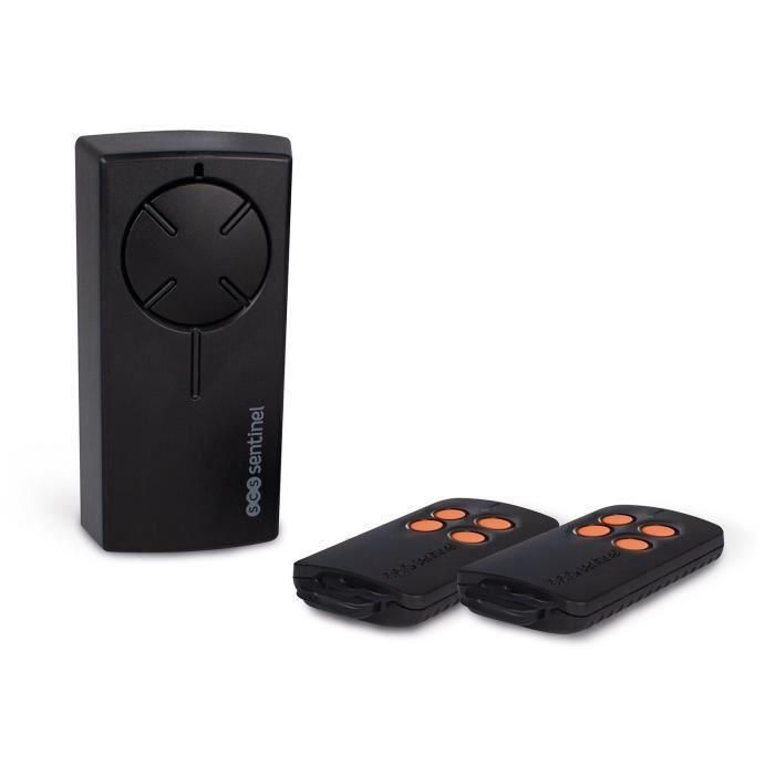 SCS Sentinel SCS3701085206840 Kit RadioGate, Receptor Radio Universal 12/24V con 2 mandos a distancia de teclas naranjas