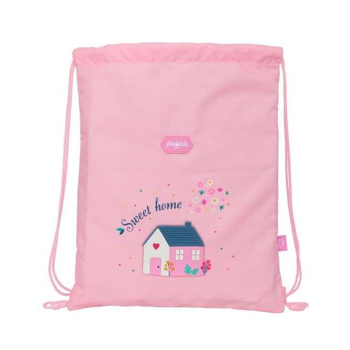 Bolsa Mochila con Cuerdas Glow Lab Sweet home Rosa 26 x 34 x 1 cm Bolsa Mochila con Cuerdas Glow Lab Sweet home Rosa 26 x 34 x 1 cm
