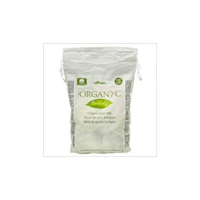 ORGANYC Bolas de Algodón 100% Orgánico Biodegradables 100 unidades para Desmaquillar
